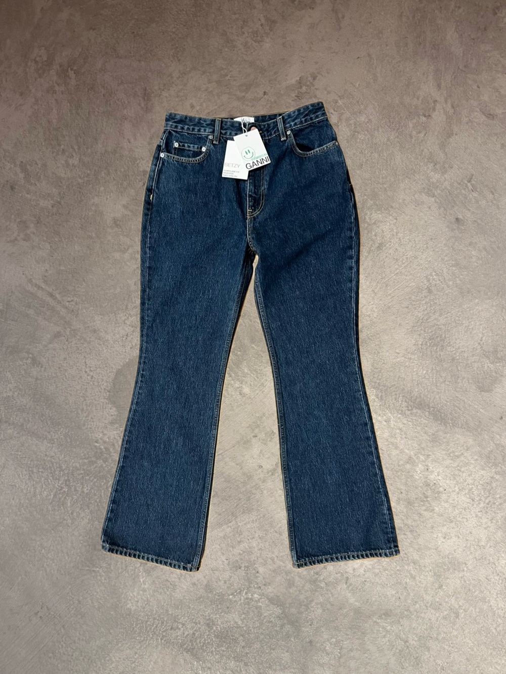 Ganni Betzy Slim Flare High Rise Jeans